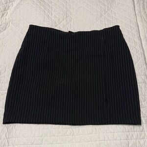 Garage Black Pinstripe Women's Skirt